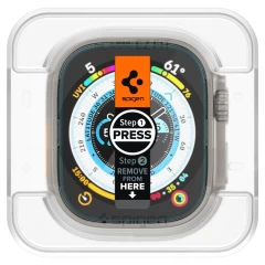 Apple Watch Ultra Tempered glass  SPIGEN GLAS.TR ”EZ FIT” 2-PACK (49mm)