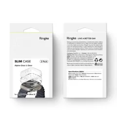 Apple Watch Ultra dėklas skaidrus RINGKE SLIM 2-PACK (49 MM)