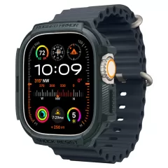 Apple Watch Ultra dėklas žalia SPIGEN RUGGED ARMOR (49 MM)