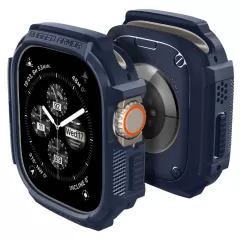 Apple Watch Ultra dėklas mėlyna SPIGEN RUGGED ARMOR (49 MM)