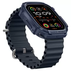 Apple Watch Ultra dėklas mėlyna SPIGEN RUGGED ARMOR (49 MM)