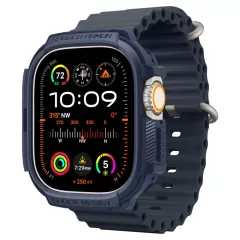Apple Watch Ultra dėklas mėlyna SPIGEN RUGGED ARMOR (49 MM)