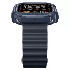 Apple Watch Ultra dėklas mėlyna SPIGEN RUGGED ARMOR (49 MM)