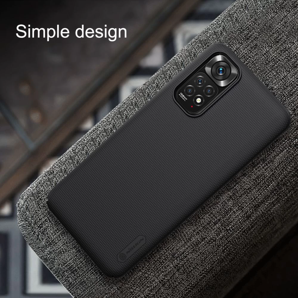 Xiaomi RedMi Note 11S чехол белый Nillkin Super Frosted Shield