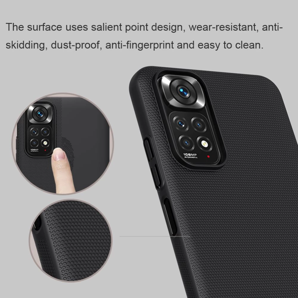 Xiaomi RedMi Note 11S чехол белый Nillkin Super Frosted Shield
