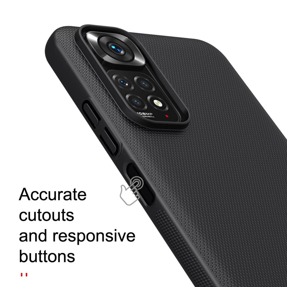Xiaomi RedMi Note 11S чехол белый Nillkin Super Frosted Shield