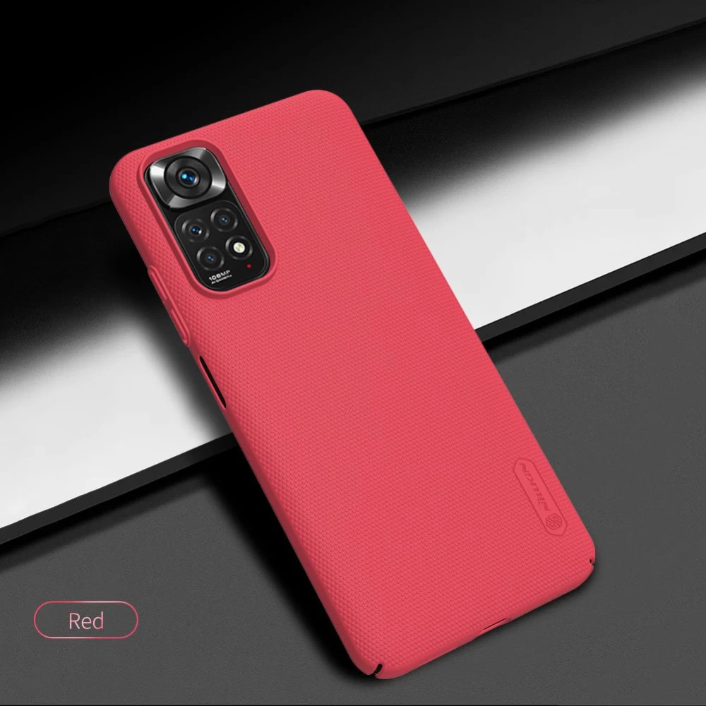 Xiaomi RedMi Note 11S чехол белый Nillkin Super Frosted Shield