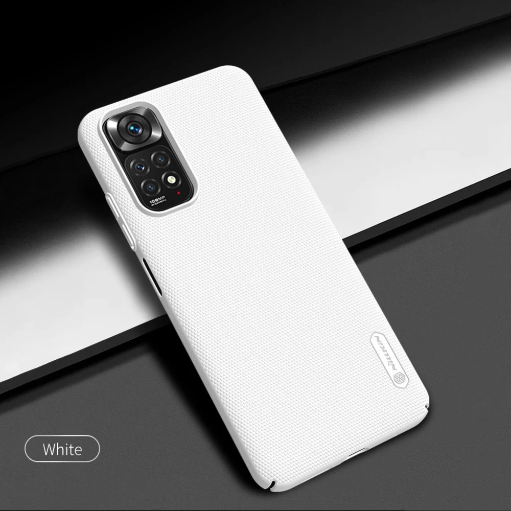 Xiaomi RedMi Note 11S чехол белый Nillkin Super Frosted Shield