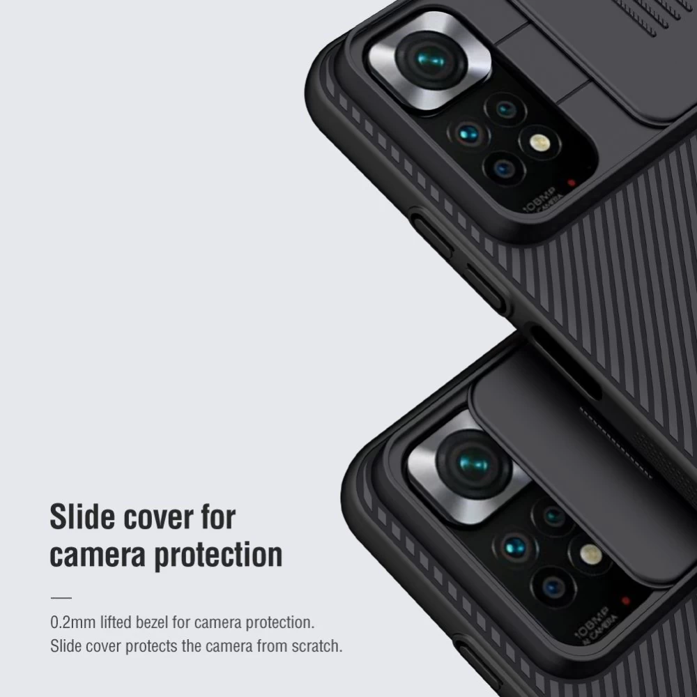 Xiaomi RedMi Note 11S чехол черный Nillkin CamShield