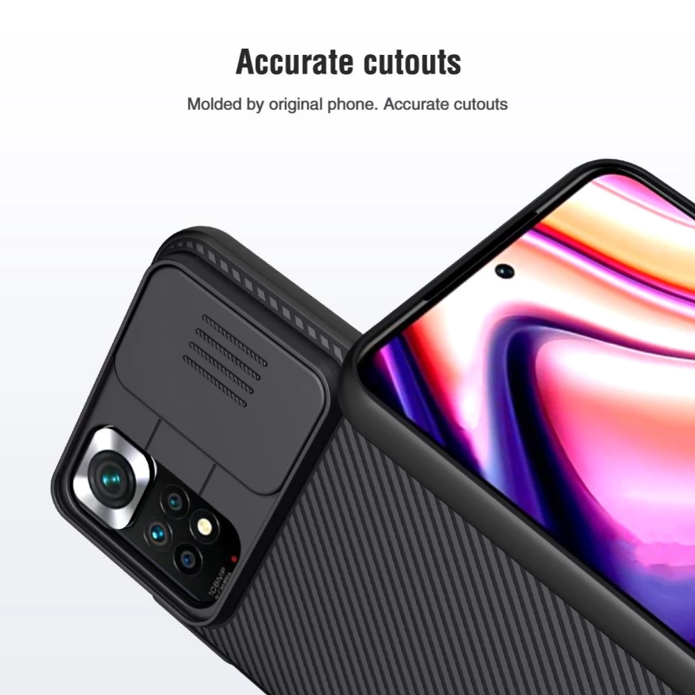 Xiaomi RedMi Note 11S чехол черный Nillkin CamShield