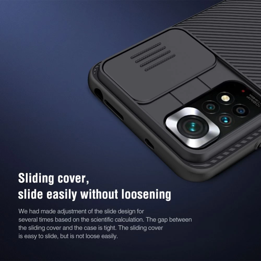 Xiaomi RedMi Note 11S чехол черный Nillkin CamShield