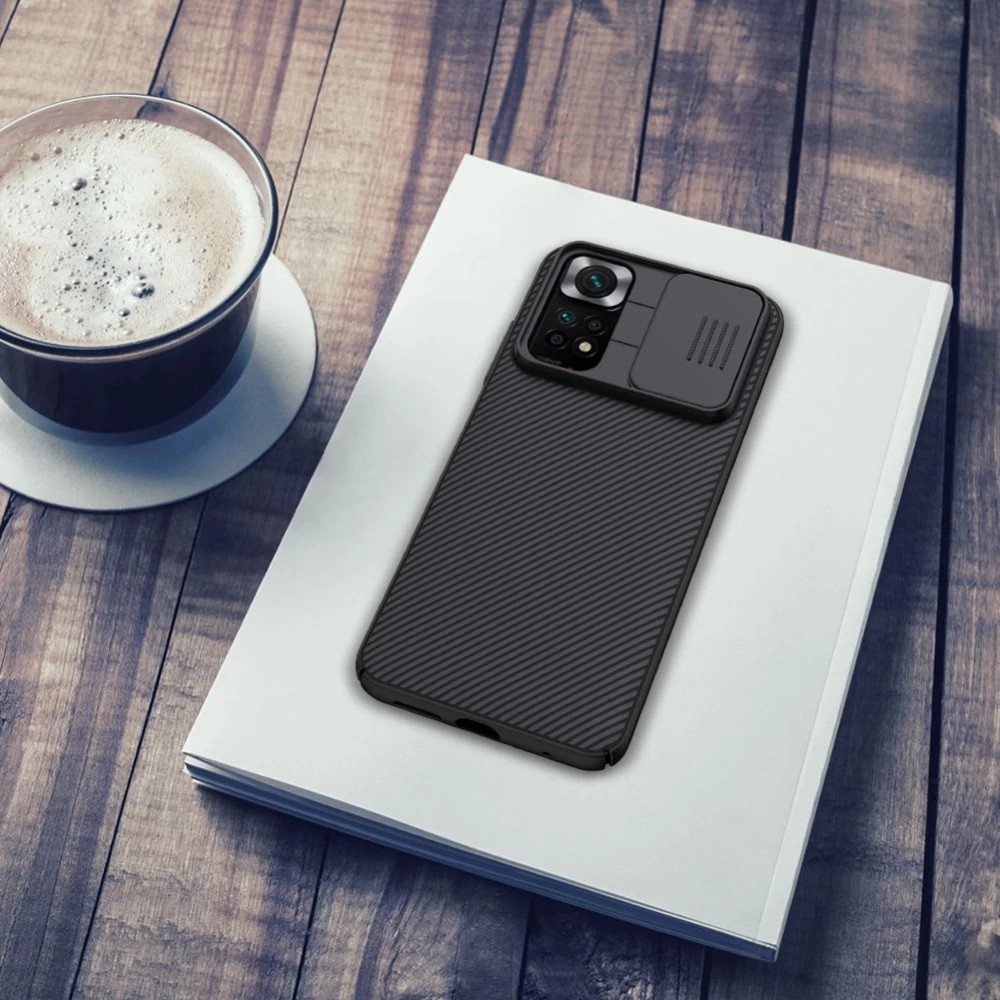 Xiaomi RedMi Note 11S чехол черный Nillkin CamShield