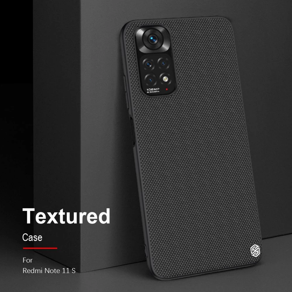 Xiaomi RedMi Note 11S чехол черный Nillkin Textured