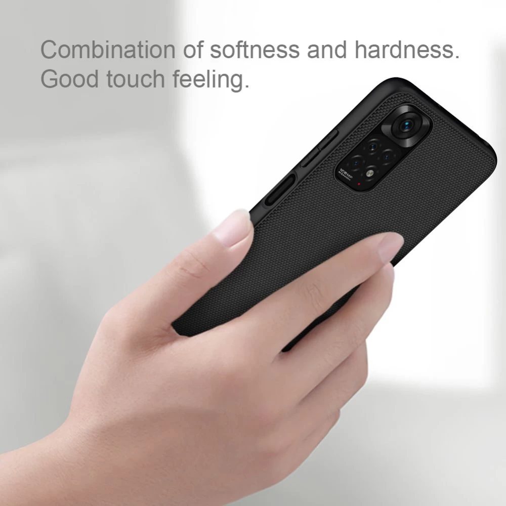 Xiaomi RedMi Note 11S чехол черный Nillkin Textured