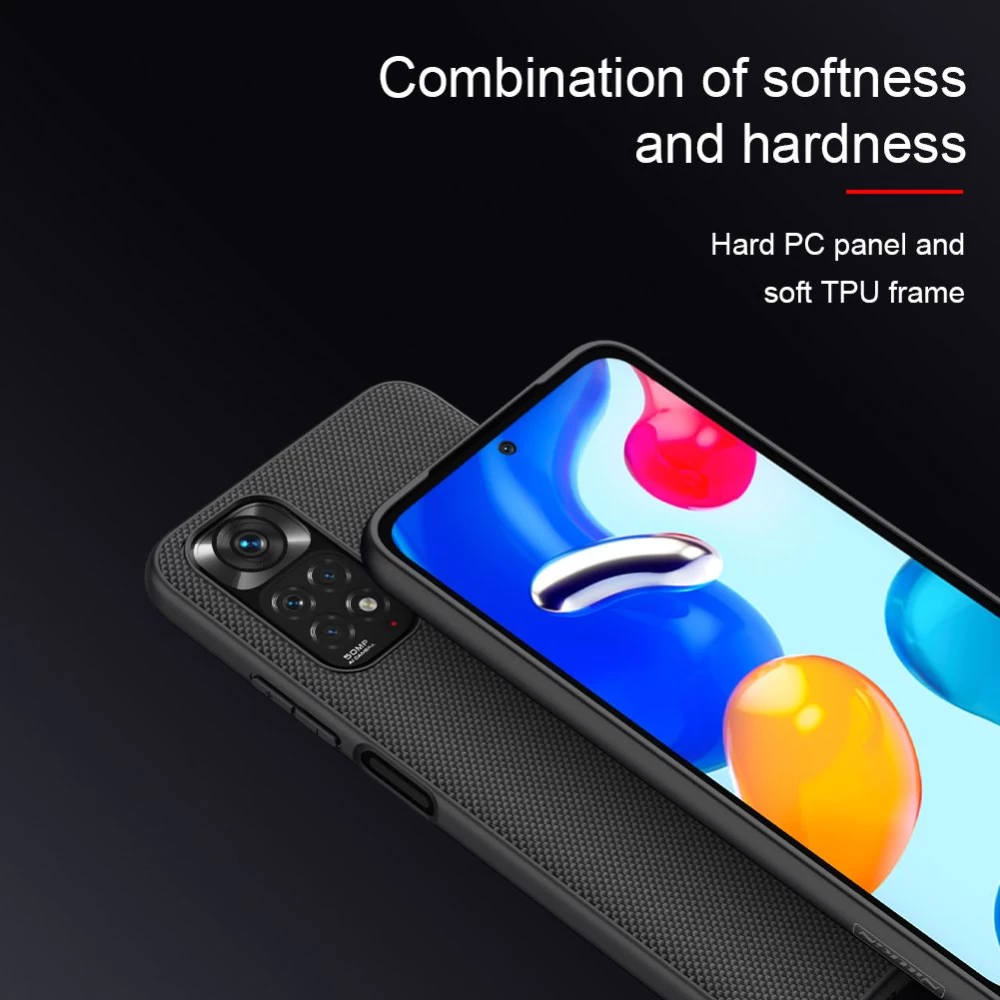 Xiaomi RedMi Note 11S чехол черный Nillkin Textured