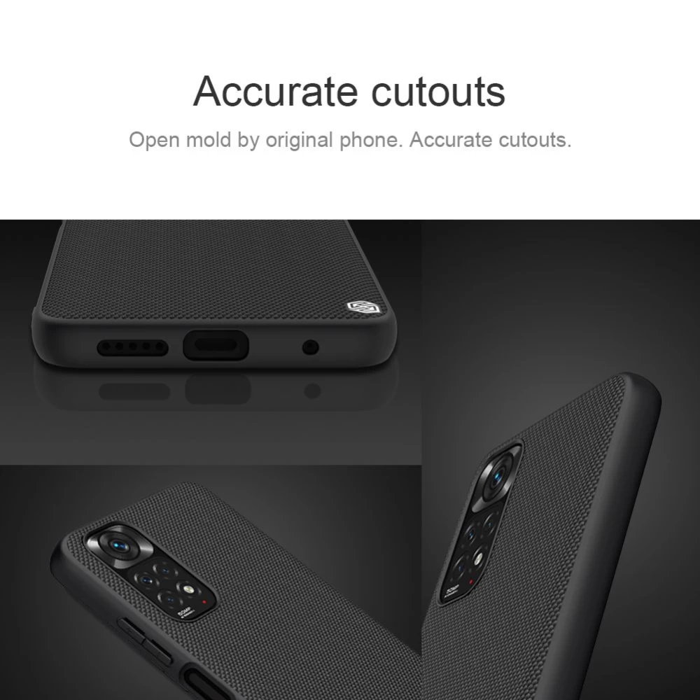 Xiaomi RedMi Note 11S чехол черный Nillkin Textured