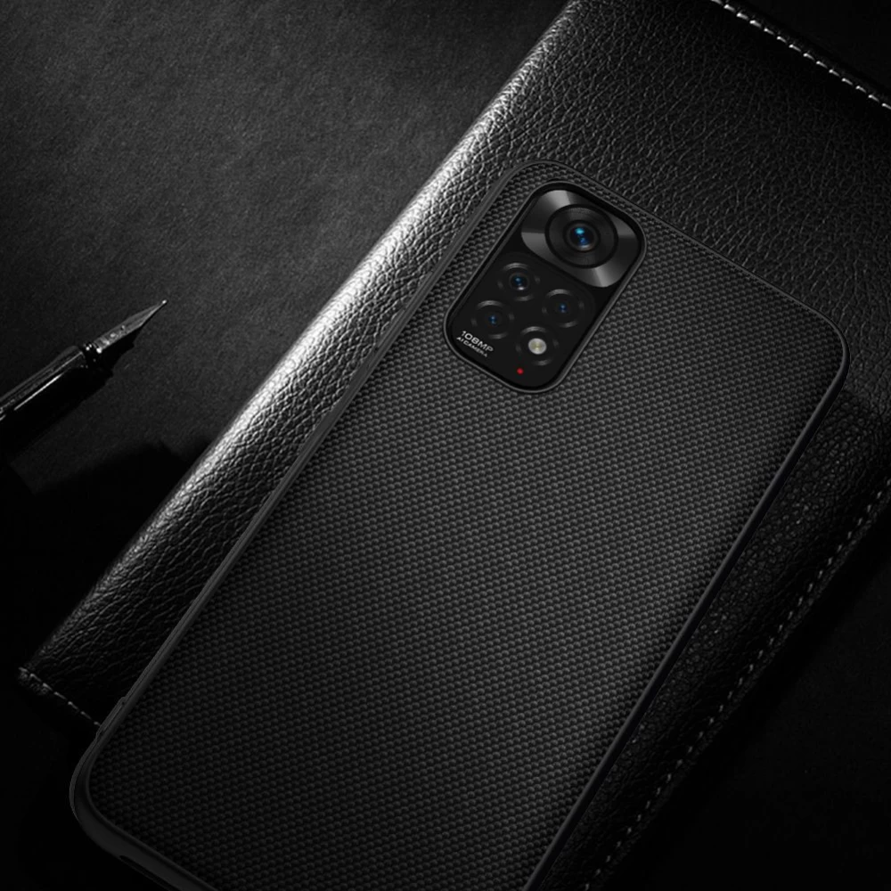 Xiaomi RedMi Note 11S чехол черный Nillkin Textured