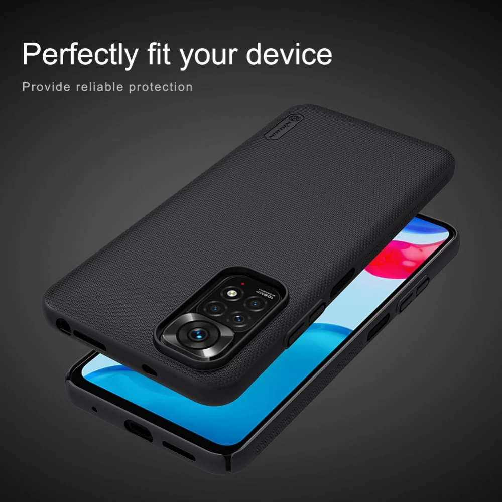 Xiaomi RedMi Note 11S чехол черный Nillkin Super Frosted Shield