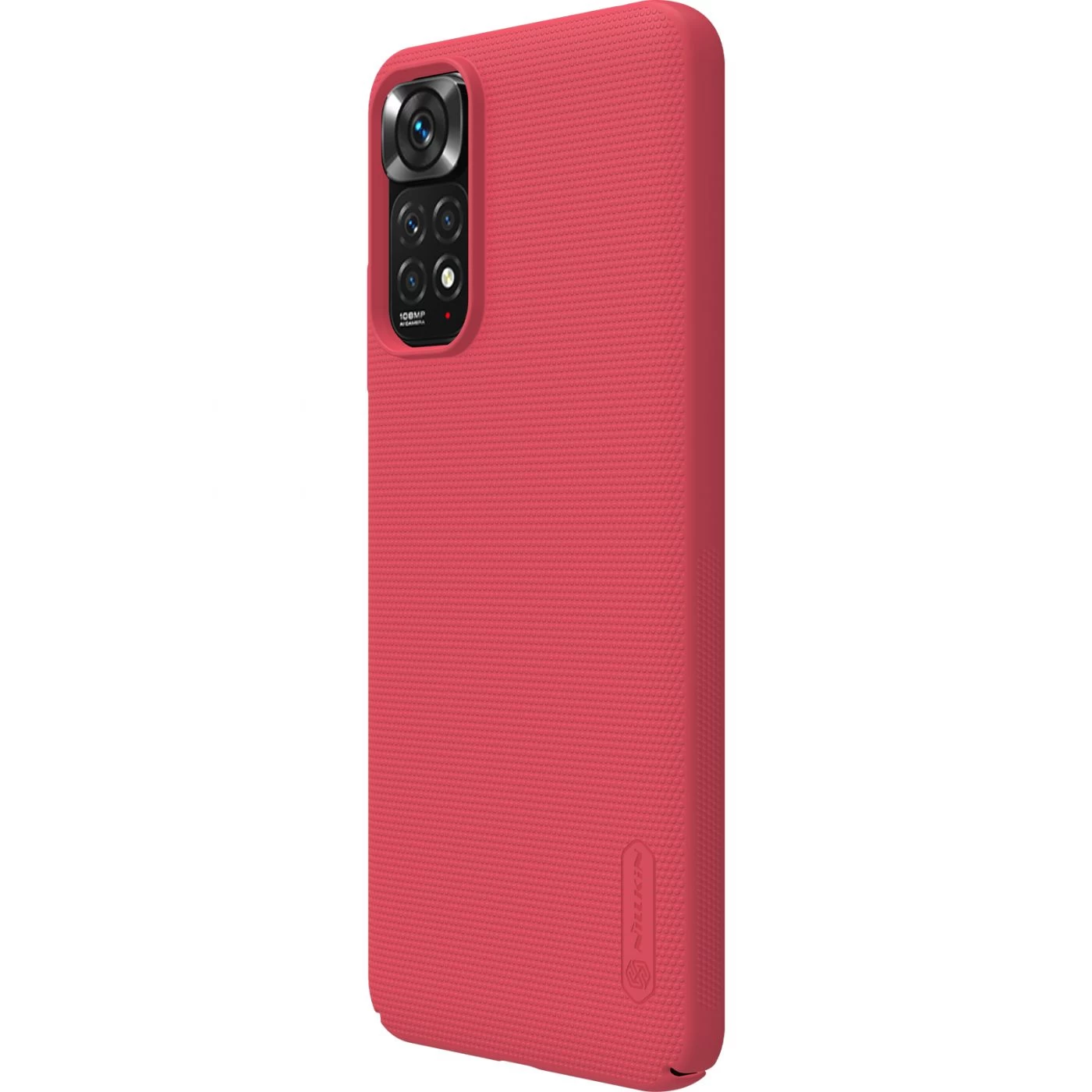 Xiaomi RedMi Note 11S чехол красный Nillkin Super Frosted Shield