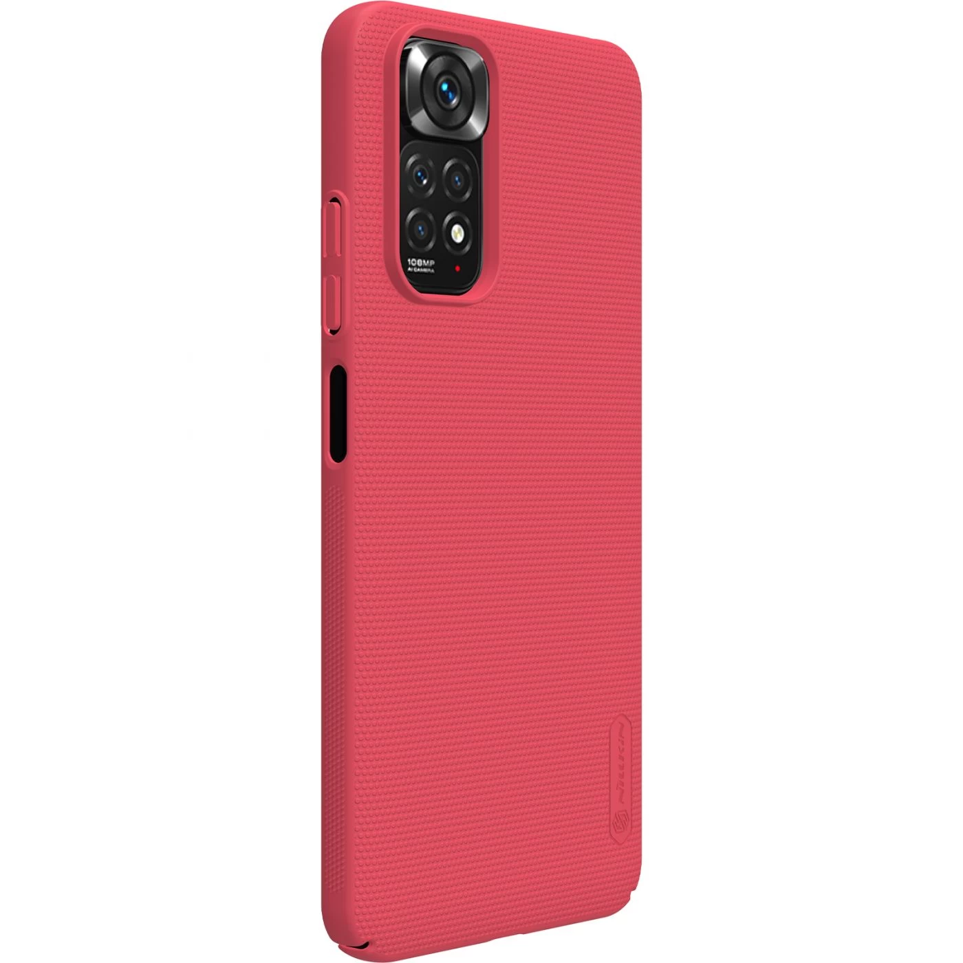 Xiaomi RedMi Note 11S чехол красный Nillkin Super Frosted Shield