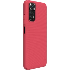 Xiaomi RedMi Note 11S чехол красный Nillkin Super Frosted Shield