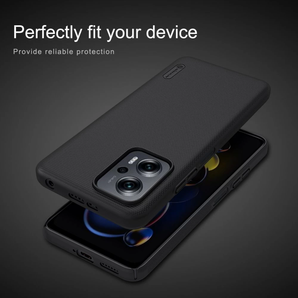 Xiaomi RedMi Note 11T Pro case red Nillkin Super Frosted Shield Redmi
