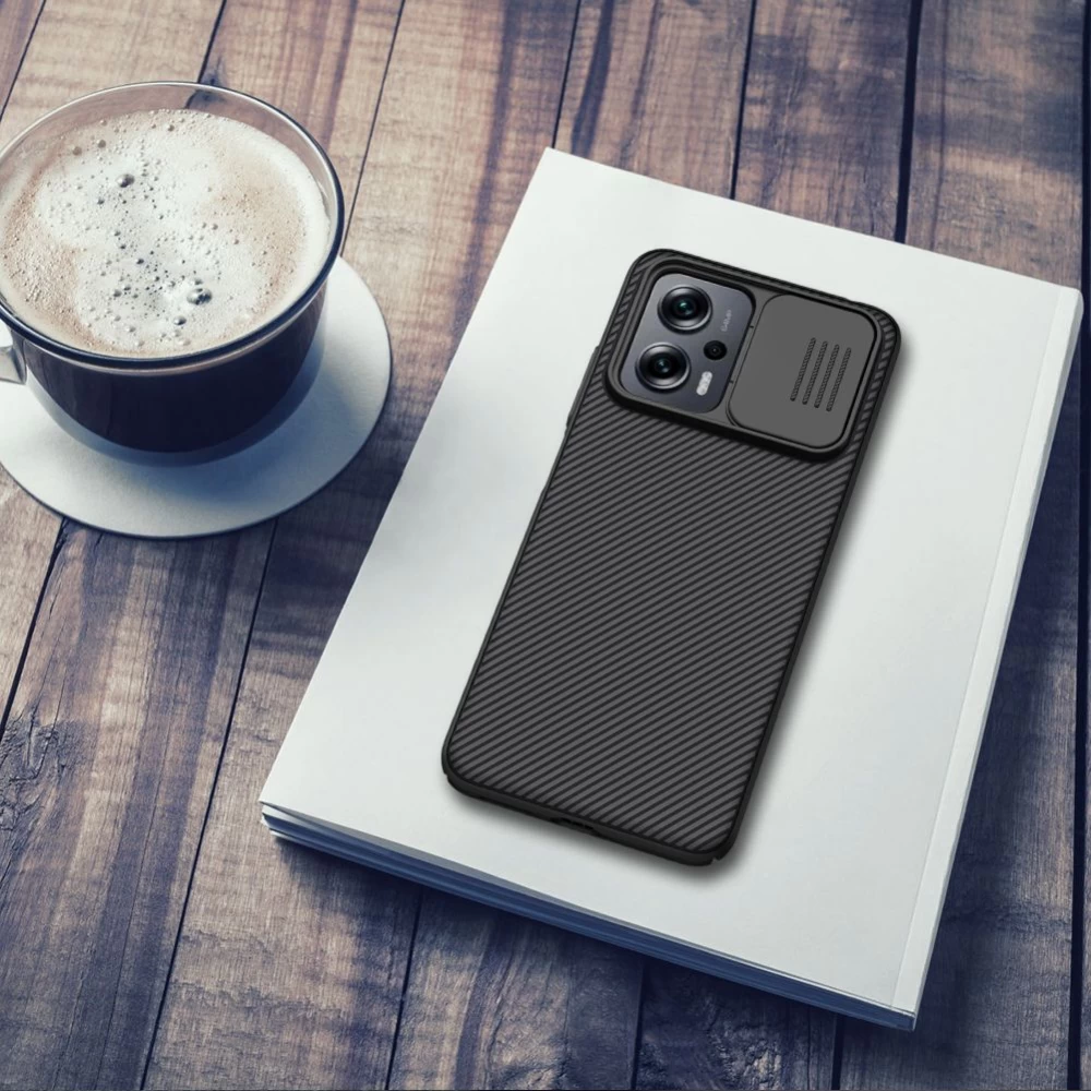 Xiaomi RedMi Note 11T Pro+ 5G чехол синий Nillkin CamShield Redmi