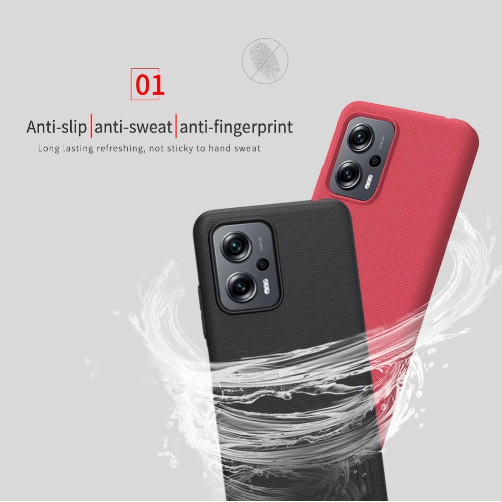 Xiaomi Poco X4 GT 5G ümbris punane Nillkin Super Frosted Shield