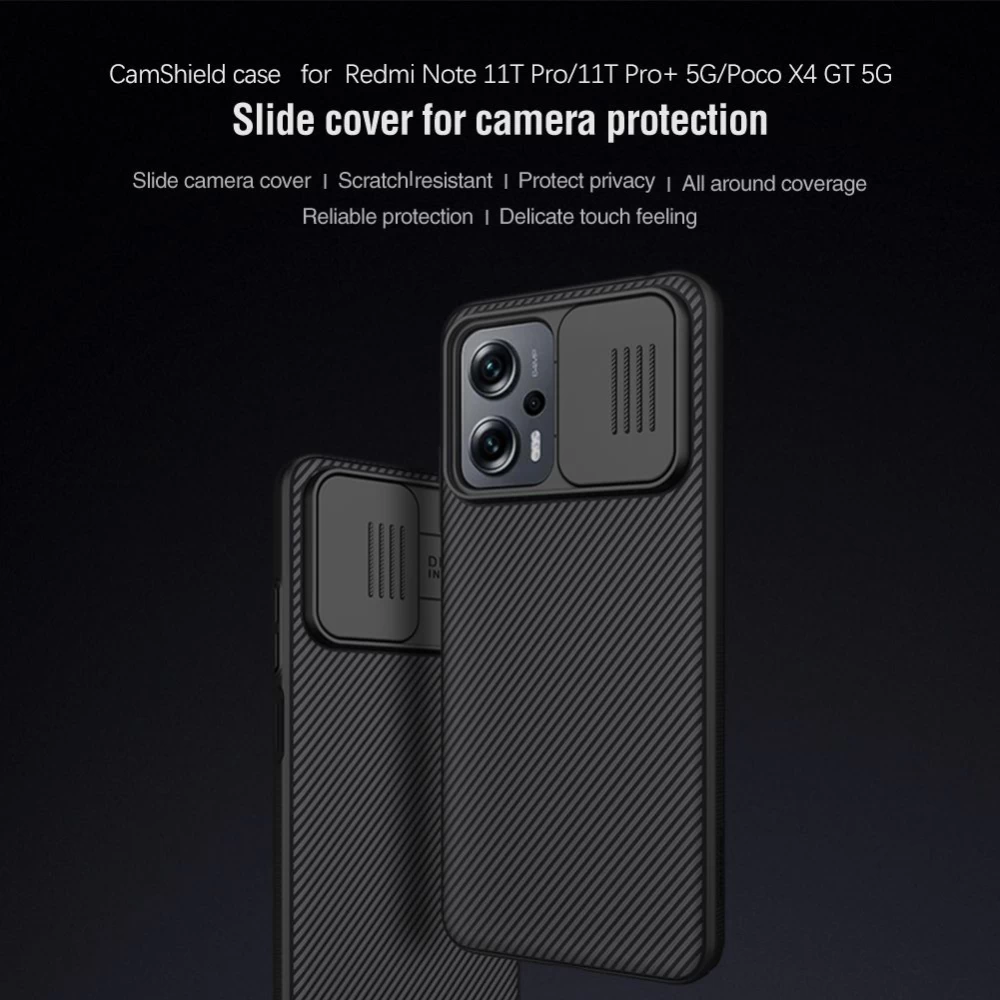 Xiaomi Poco X4 GT 5G ümbris sinine Nillkin CamShield