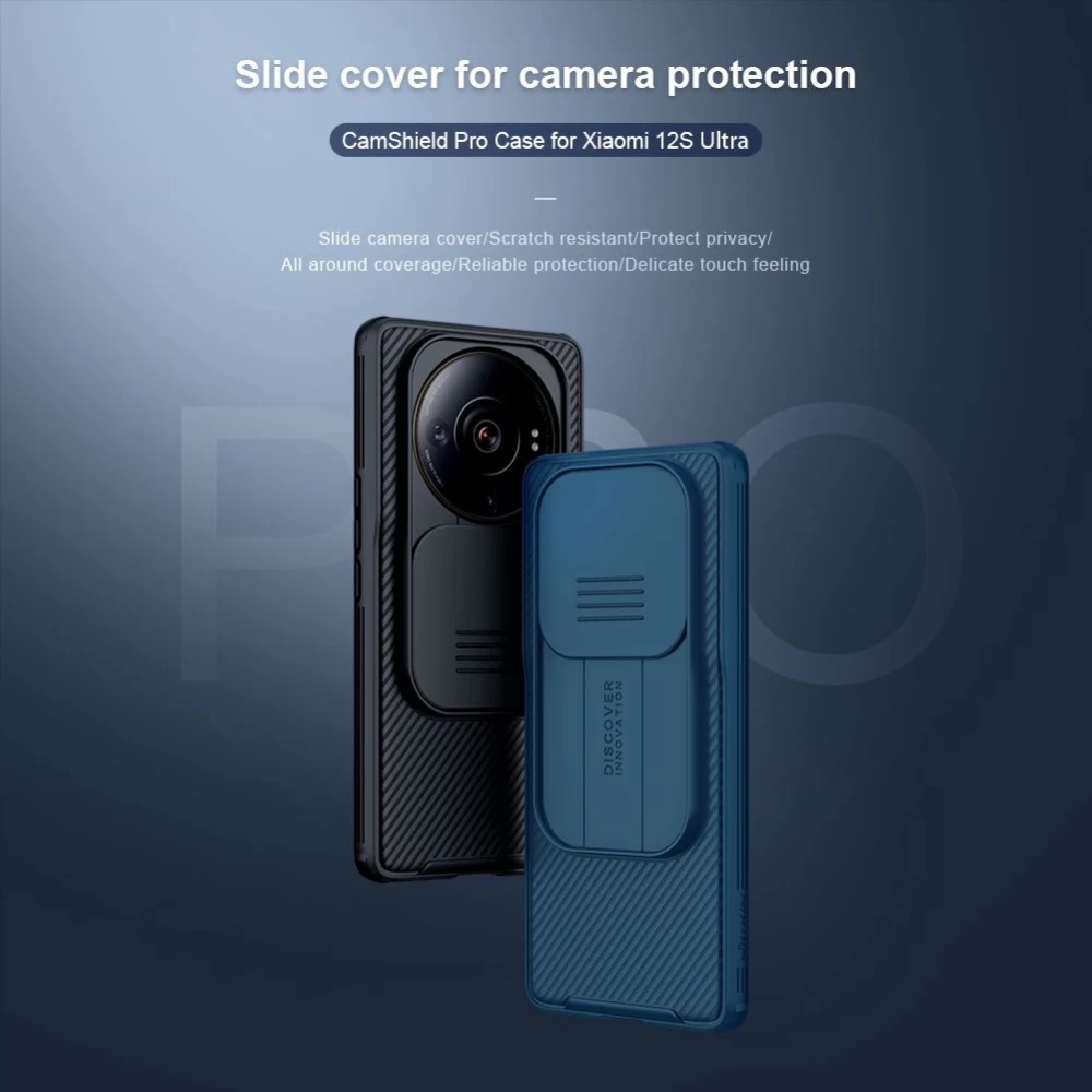 Xiaomi 12 12S Ultra case black Nillkin CamShield Pro