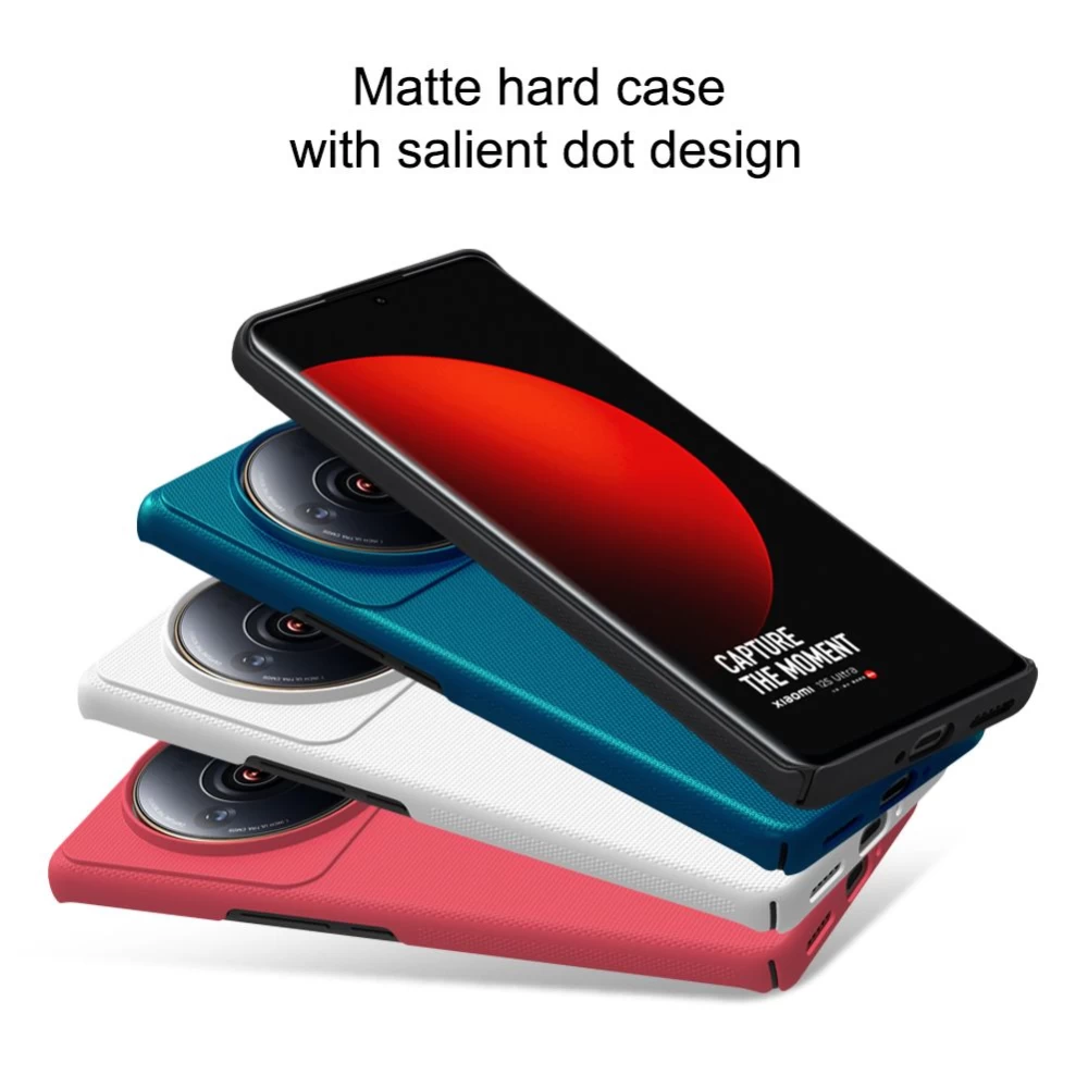 Xiaomi 12 12S Ultra case red Nillkin Super Frosted Shield