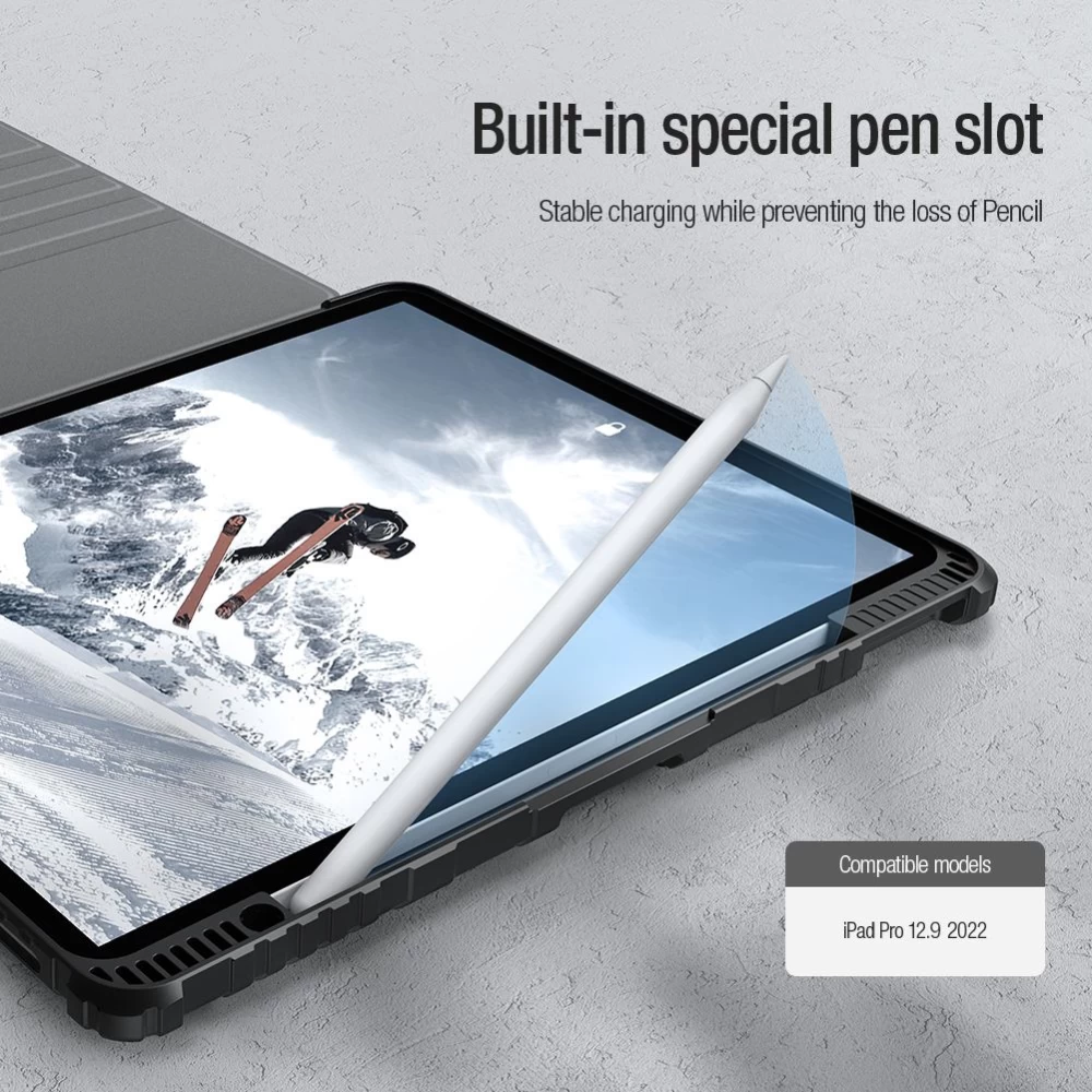 Apple iPad Pro 12.9 (2022) tahvelarvuti ümbris sinine NILLKIN Bumper SnapSafe