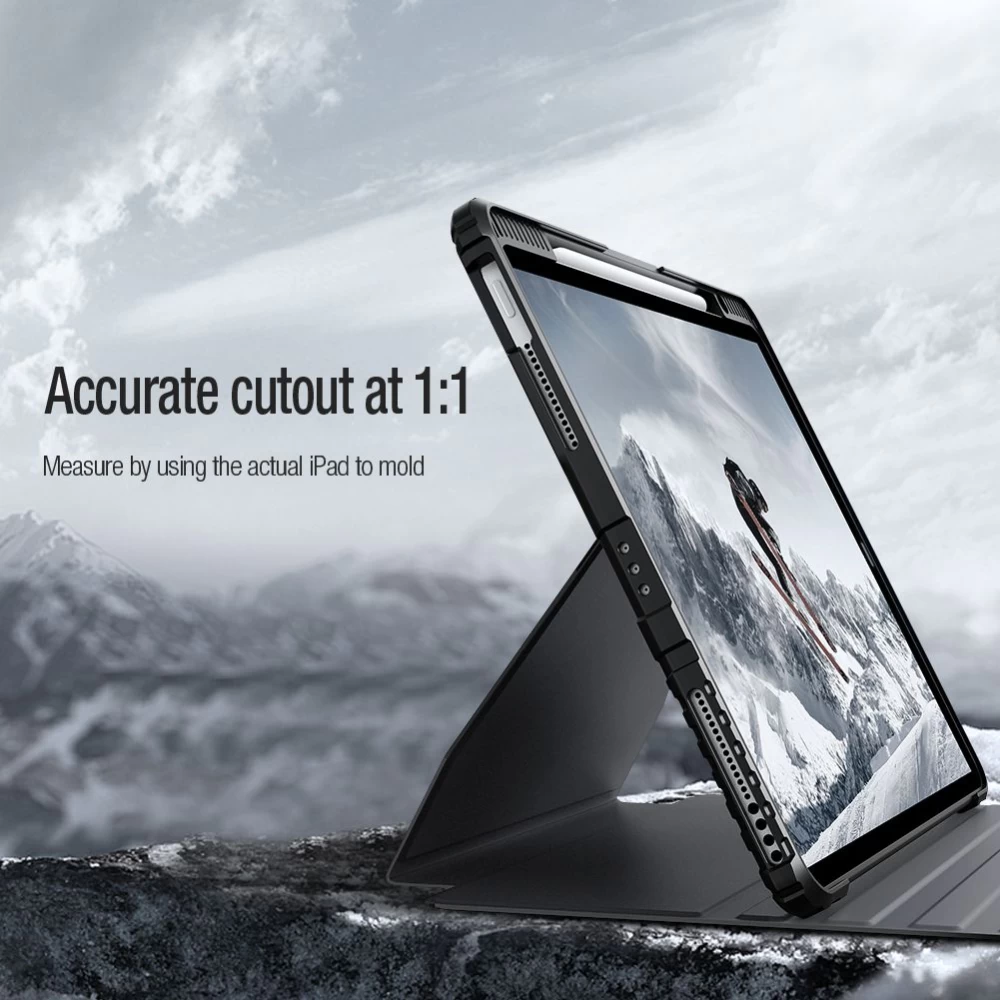 Apple iPad Pro 12.9 (2022) tahvelarvuti ümbris sinine NILLKIN Bumper SnapSafe