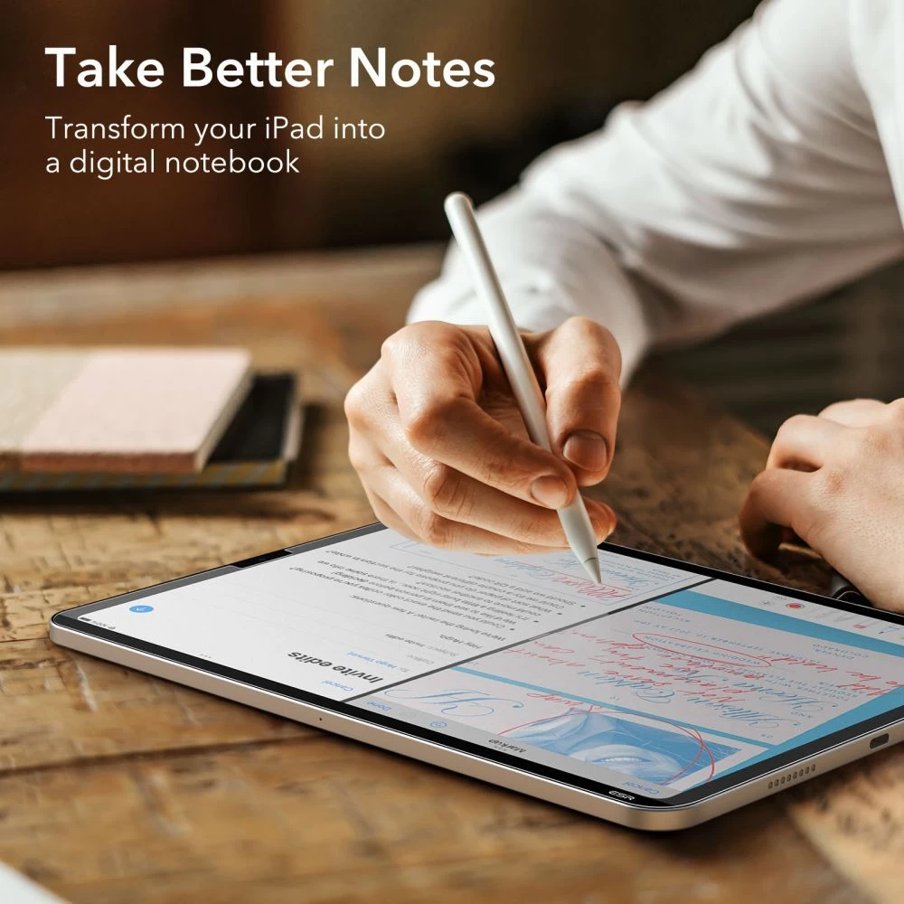 Apple iPad Pro 11 (2022) aizsargstikls  ESR PAPER FEEL MAGNETIC