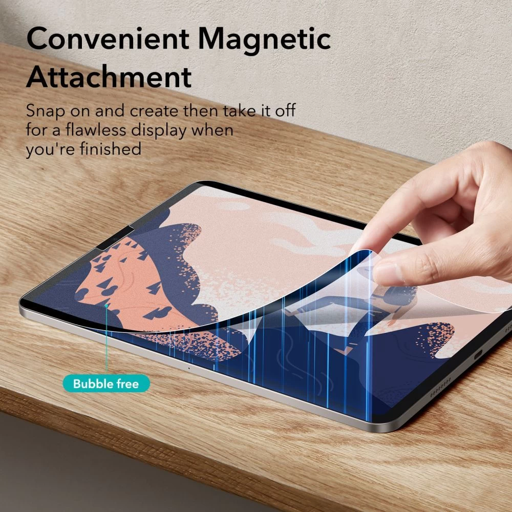 Apple iPad Pro 11 (2022) aizsargstikls  ESR PAPER FEEL MAGNETIC