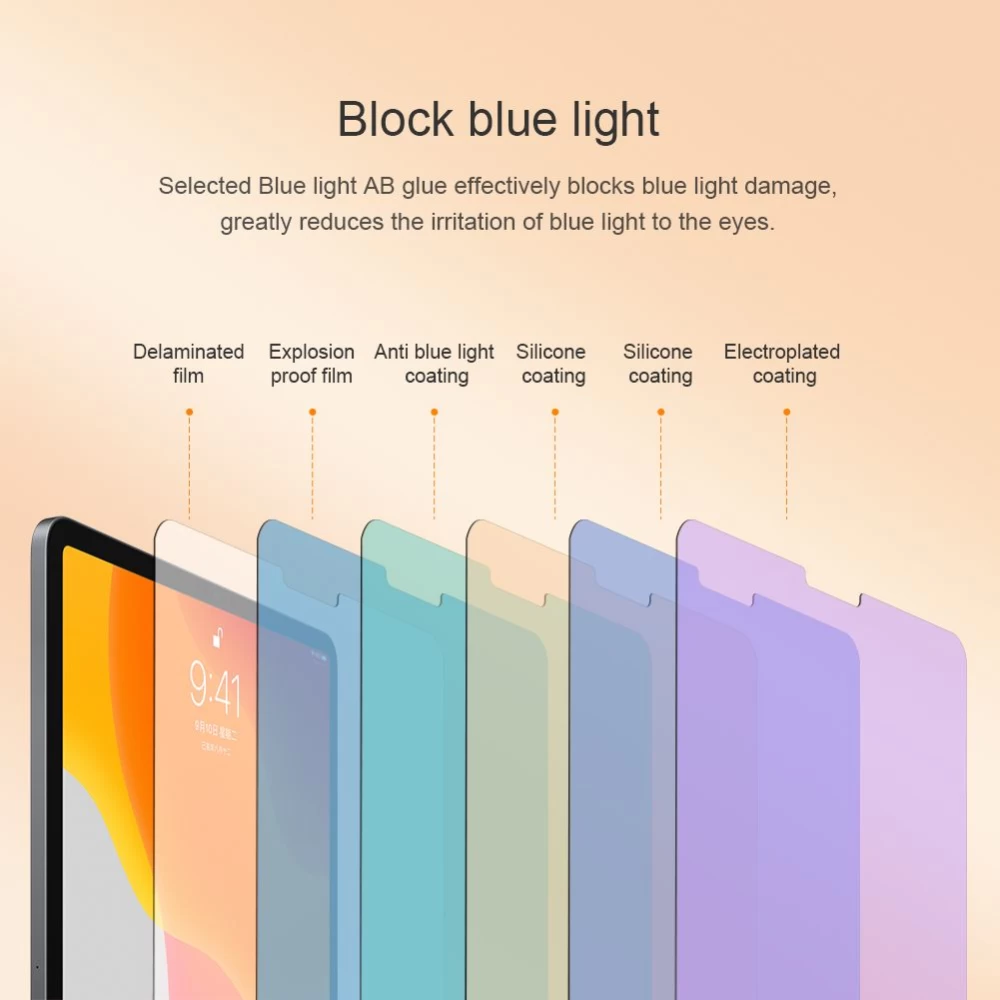 Apple iPad Pro 11 (2022) aizsargstikls  Nillkin V+ Anti Blue Light