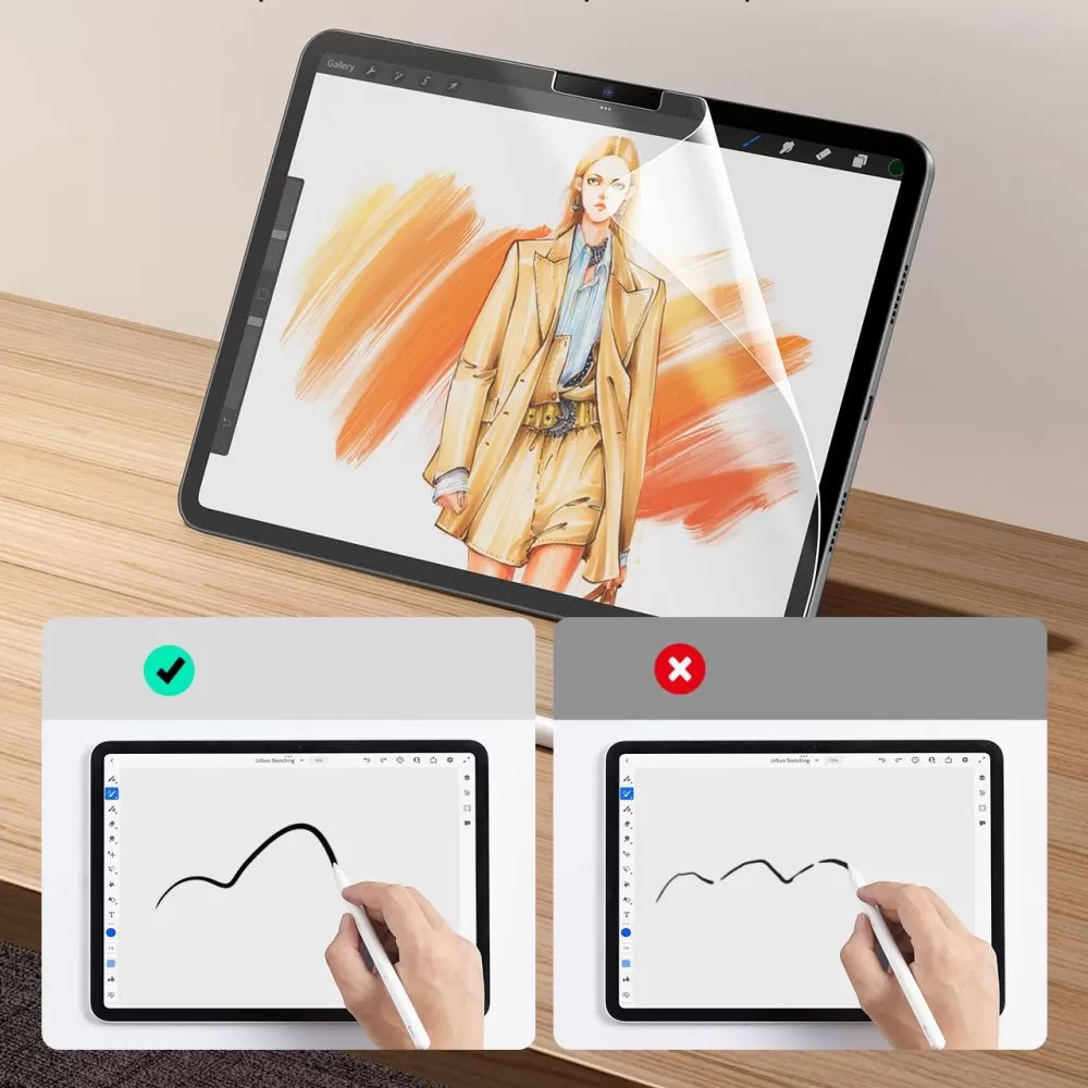 Apple iPad Pro 11 (2022) tablet tempered glass  ESR PAPER FEEL 2-PACK PRO