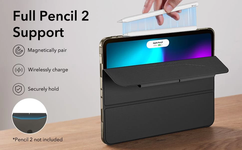 Apple iPad Pro 11 (2022) tablet case black ESR ASCEND TRIFOLD