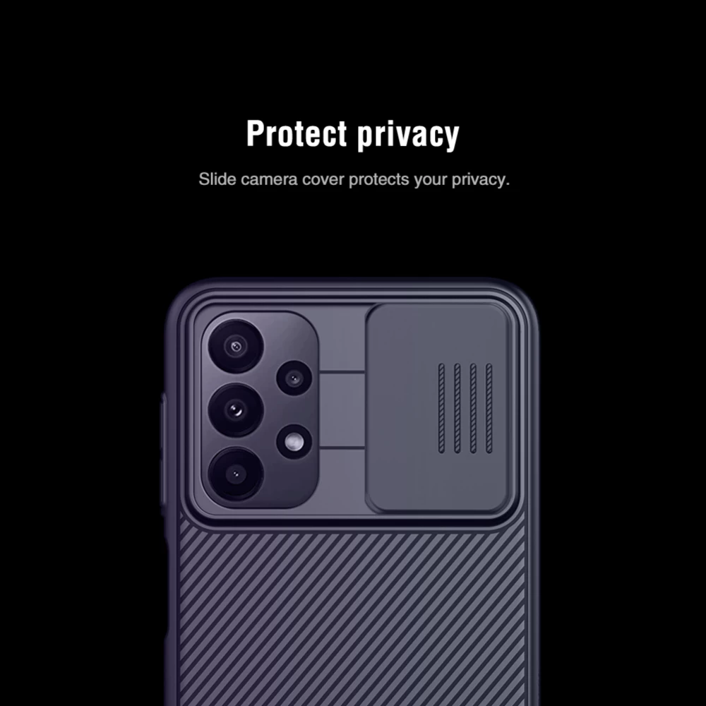 Samsung Galaxy A23 5G dėklas Juoda Nillkin CamShield