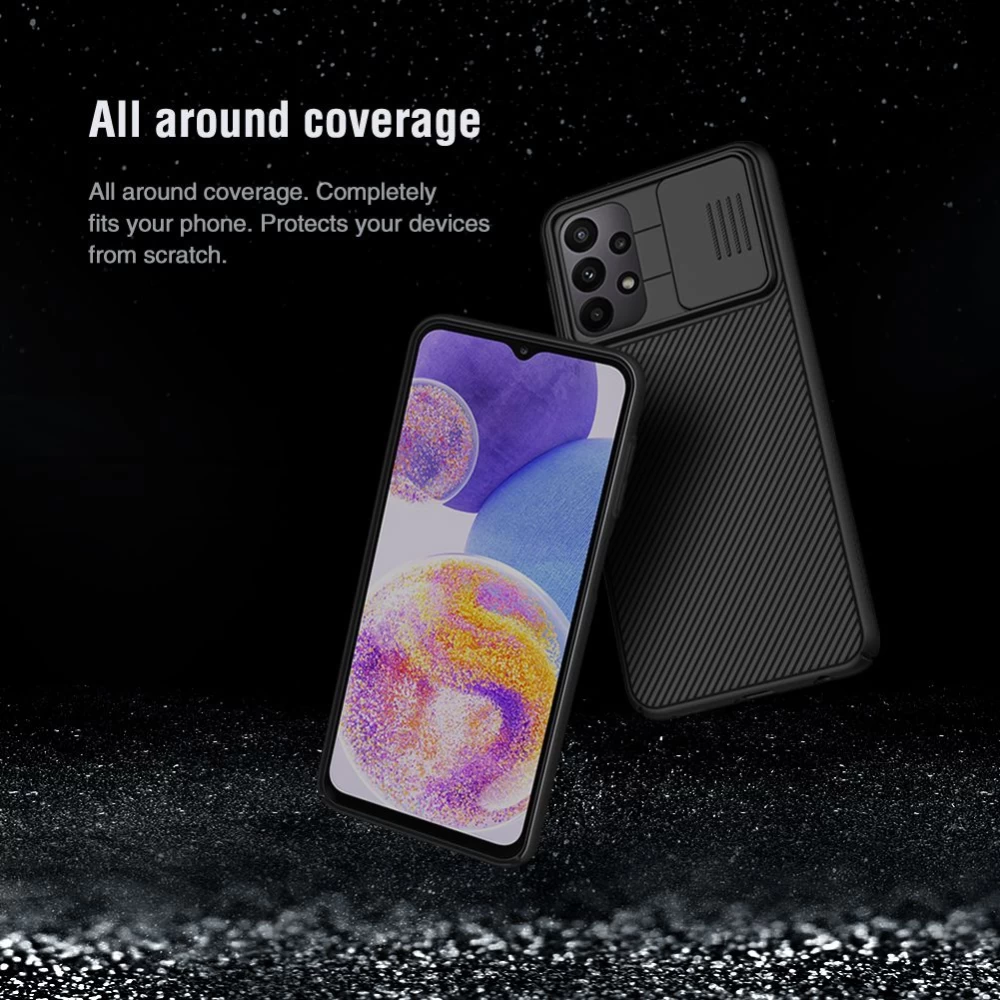Samsung Galaxy A23 5G dėklas Juoda Nillkin CamShield