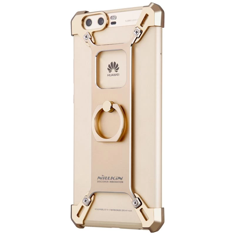 Huawei P10 Plus vāciņš zeltīts Barde Metal with Ring