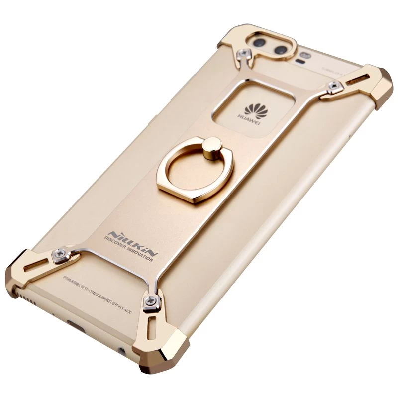 Huawei P10 Plus vāciņš zeltīts Barde Metal with Ring