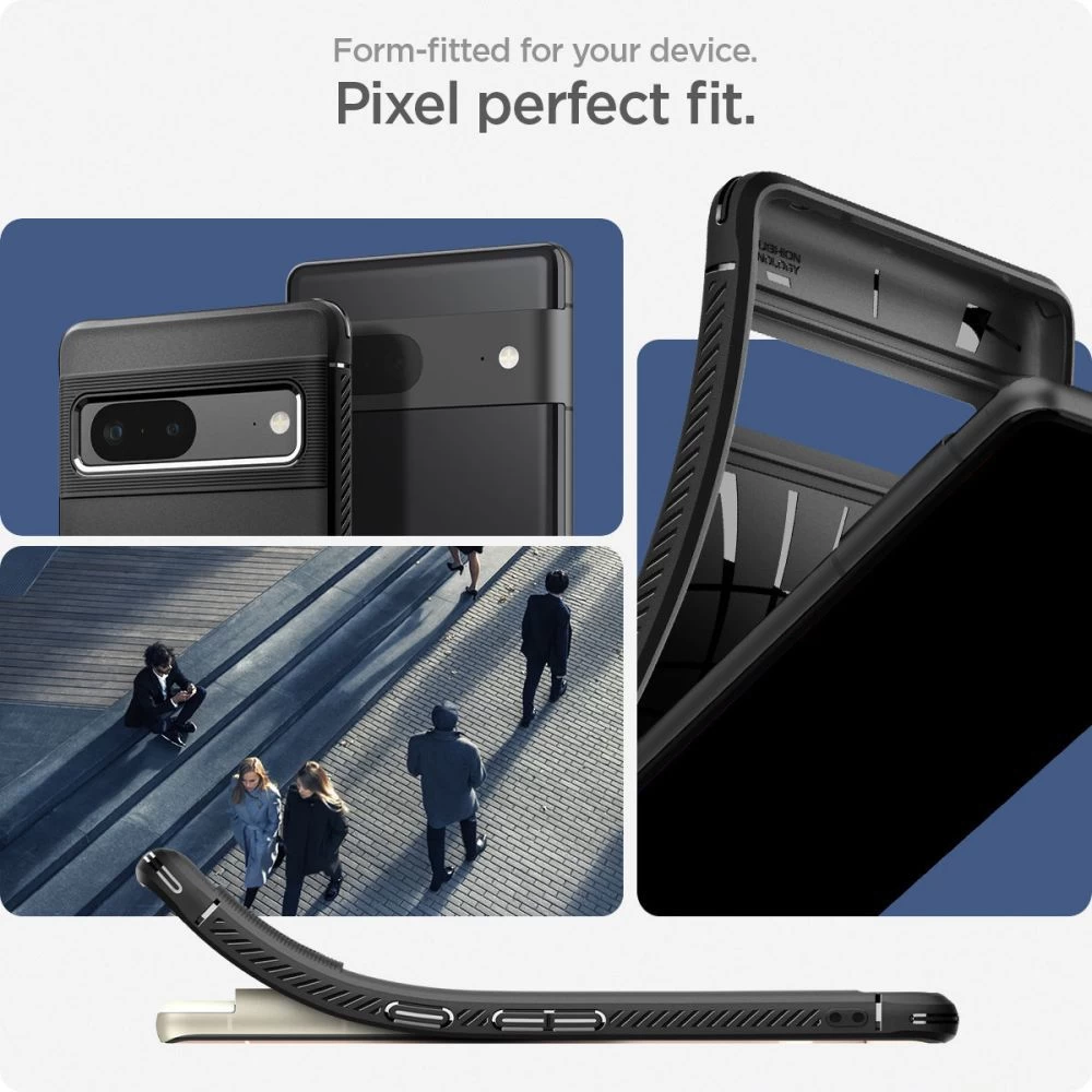Google Pixel 7 case black SPIGEN RUGGED ARMOR