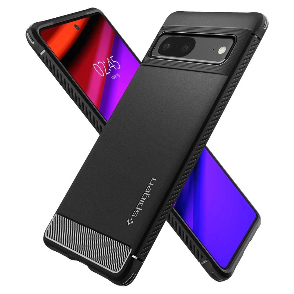 Google Pixel 7 case black SPIGEN RUGGED ARMOR