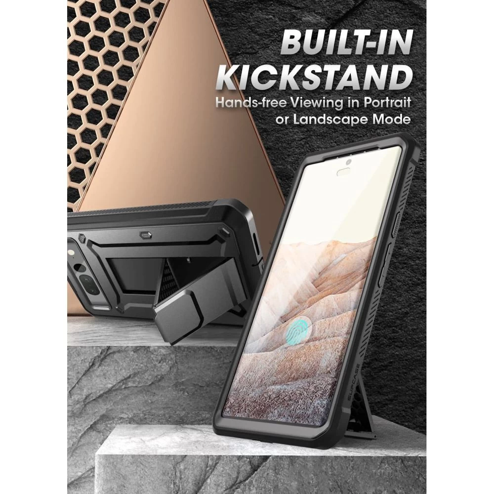Google Pixel 7 Pro ümbris must SUPCASE UNICORN BEETLE PRO