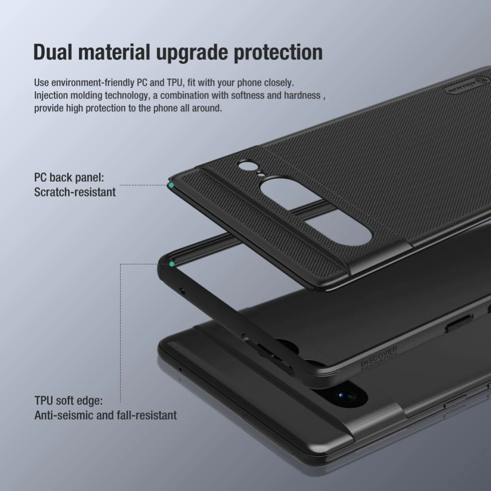 Google Pixel 7 Pro ümbris sinine Nillkin Super Frosted Shield