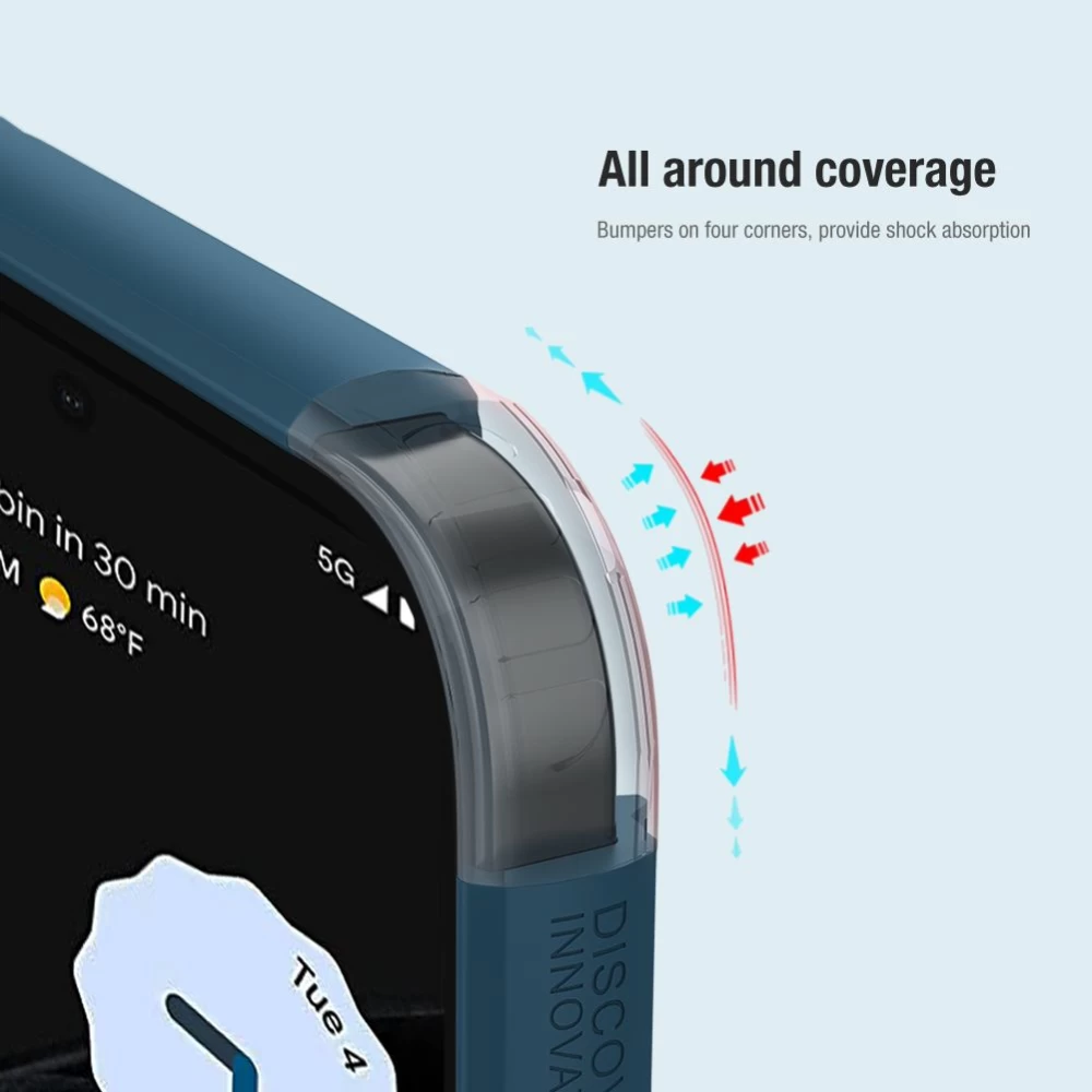 Google Pixel 7 Pro ümbris sinine Nillkin Super Frosted Shield