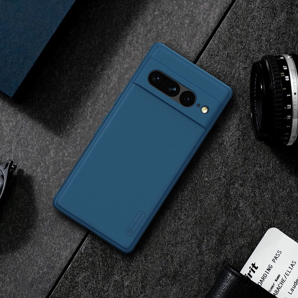 Google Pixel 7 Pro ümbris sinine Nillkin Super Frosted Shield