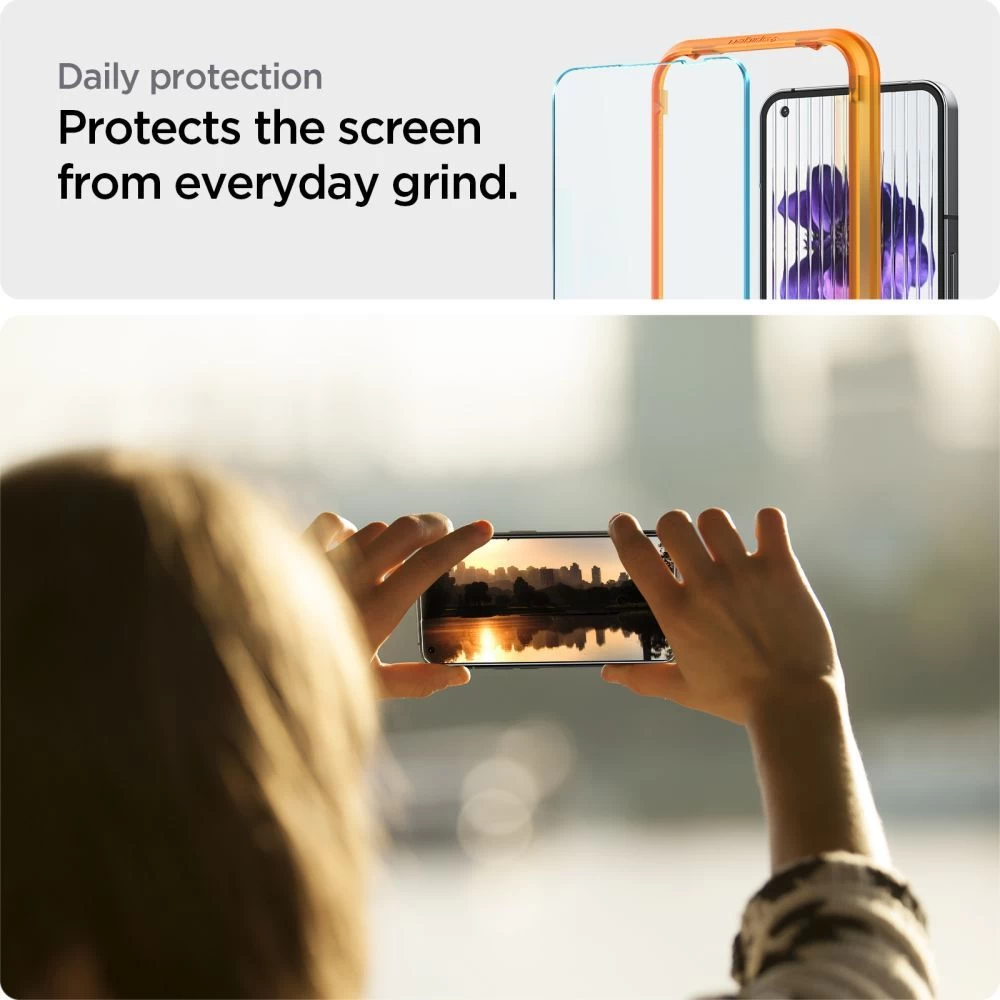 Nothing Phone (1) защитное стекло  SPIGEN ALM GLAS.TR SLIM (2-pack)