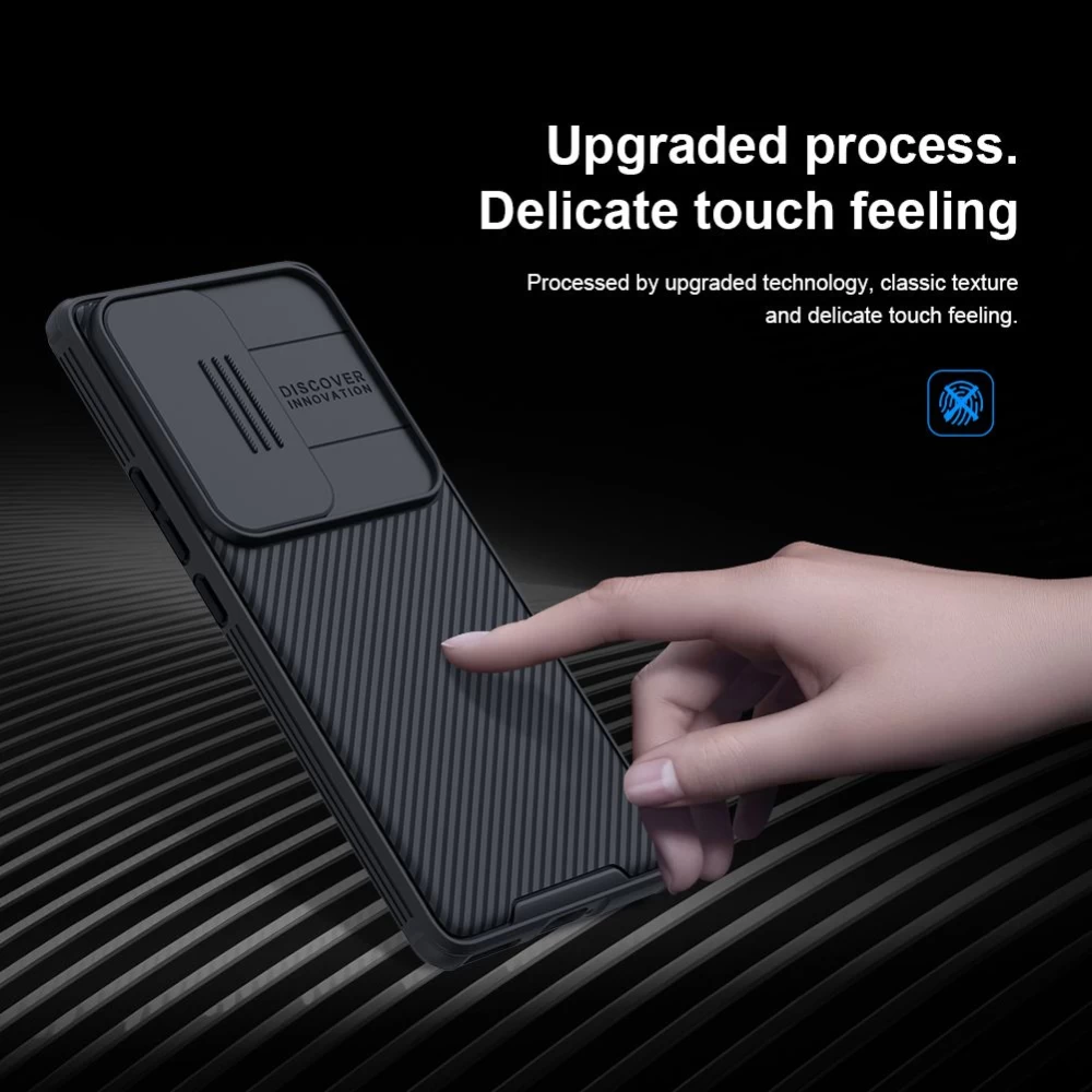 Honor 70 Pro dėklas Juoda Nillkin CamShield